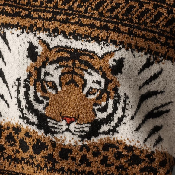 Bengal Tiger Icon Wool Blend Sweater - Picture 4 of 5